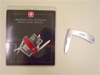 SWISS ARMY KNIFE/MONEY CLIP, NEW AND....