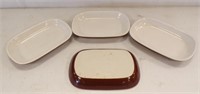 (4) SHALLOW BOWLS MARKED "MADE FOR UNITED ...