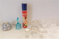 (5) CRYSTAL WINE GLASSES, SIGNED STUART ENGLAND...
