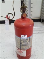 fire suppression tank, disconnected