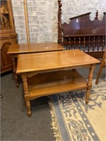 Pair of Light Wood End Tables