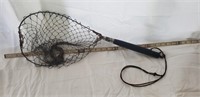Folding trout fishing net