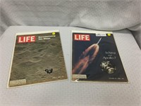 2 Life magazines October 25 1968 Schirra and