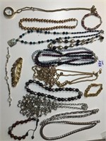 15 pieces costume jewelry 10 necklace and 5