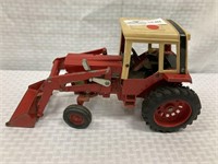 Die cast toy tractor and end loader 1586