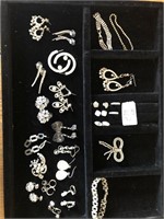 24 pieces rhinestone costume jewelry