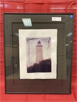 Framed and matted Polaroid Emultion photograph of