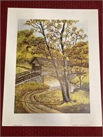 Unframed print by Howard Fain “Autumn Leaves?