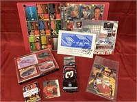 NASCAR collectibles, Binder with cards, Mike