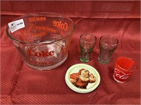 10 Unmatched Coca-Cola collectibles, ice bucket,