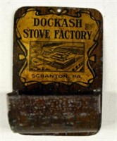 Dockash Stove Factory Scranton Match Safe