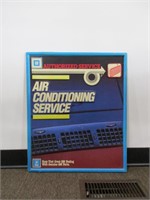 GM Air Conditioning Service Plastic Sign