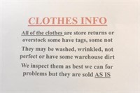 CLOTHES INFO