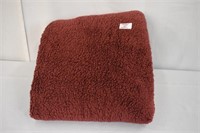 CRIMSON SHERPA THROW