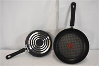 2 BRAND NEW FRYING PANS - T FAL