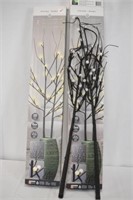 2 SETS OF DECOR BRANCHES
