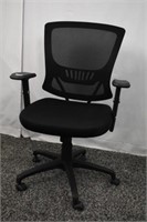 BLACK OFFICE CHAIR WITH MESH BACK