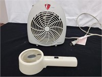 Pelonis Fan Heater Tested/Magnifying Tool No Bulb
