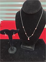 Sterling Necklace/Earrings Set