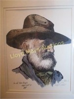 Ralph Wall "An Old Texas Ranger" Signed Print