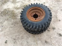 2 Tires W/ Four Hole Rims