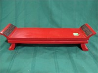 Display shelf/bench - burgundy - 18 1/2 "