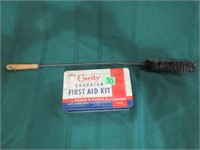Vintage first Ad tin kit & long cleaning brush