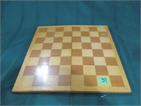 Folding checkers/chess board