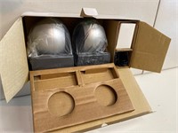 2-Piece 3W Ball Speaker Set w/Headphone Jack