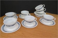 Corning Ware Cups & Saucers