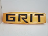 3D Plastic Bronze "Grit" Adverising Sign