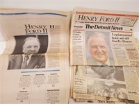 Detroit News 1987 - various days Henry Ford II