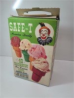 1966 Safe-T Rainbow Ice Cream Cones w/ Contents!