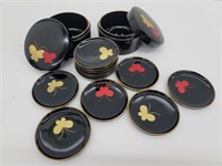 2 Sets of 12 Butterfly Coasters (6 coasters each)