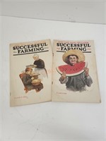 (2) 1915-16 Antique Successful Farming Magazines