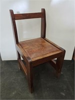 Vtg. Karel of Cumberland Solid Wood Chair