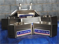 6 Alfa Laval Stainless Paper Towel Dispensers