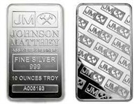 10 oz Johnson Matthey Silver Bar - Collectible