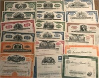 50 pcs. Random Type Old Cool Stock Certificates