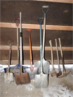 Variety of Shovels, Two Axes, One Pick