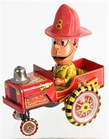 LINEMAR TIN WINDUP FIRE CHIEF CAR