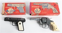 KILGORE MOUNTIE & BRONCO CAP GUNS w/ BOXES