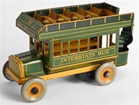 STRAUSS TIN WINDUP INTERSTATE BUS