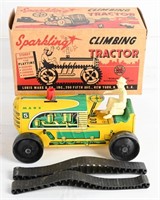 MARX TIN WINDUP SPARKLING CLIMBING TRACTOR MIB