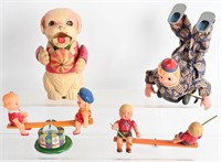 LOT OF CELLULOID WINDUP TOY