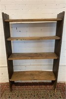 Primitive 4 Shelf Pail/Crock Bench