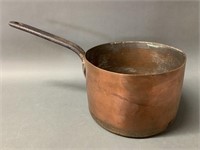 Large Heavy Copper Handle Pot 8"