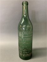 Early Etched Glass Finished Martini Vermouth Bottl