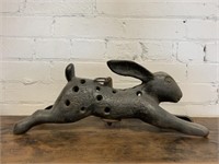 Vintage Cast Iron Rabbit Planter Frog