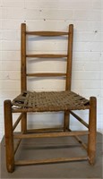 Primitive Caned Seat Chair
